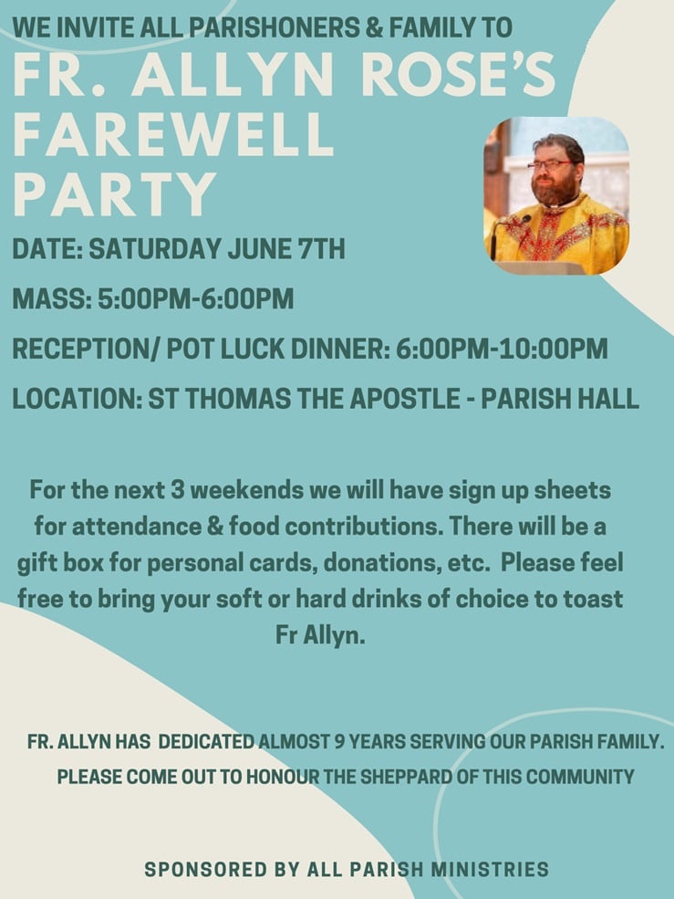 fr rose farewell party poster 2025