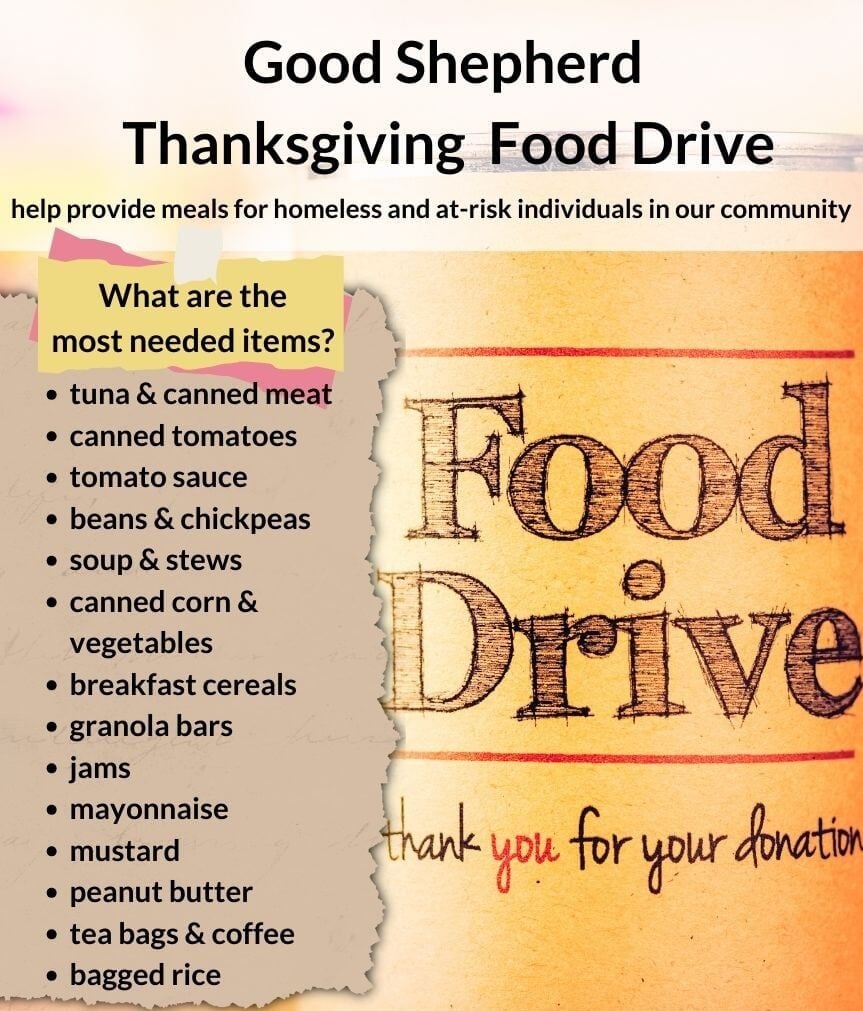 good shepherd thanksgiving food drive 2025
