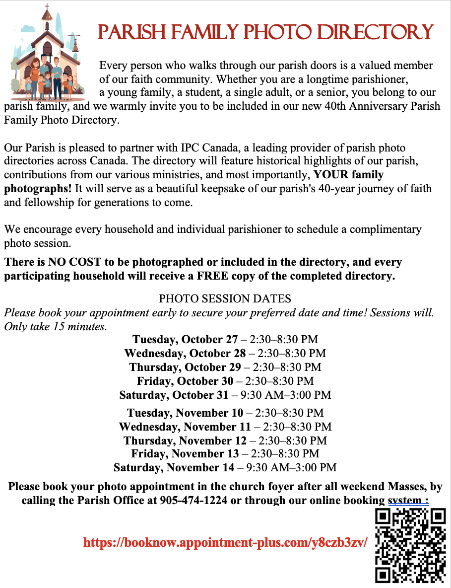PARISH FAMILY PHOTO DIRECTORY