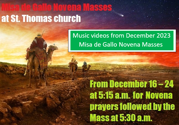 music videos from december 2023 misa de gallo novena masses