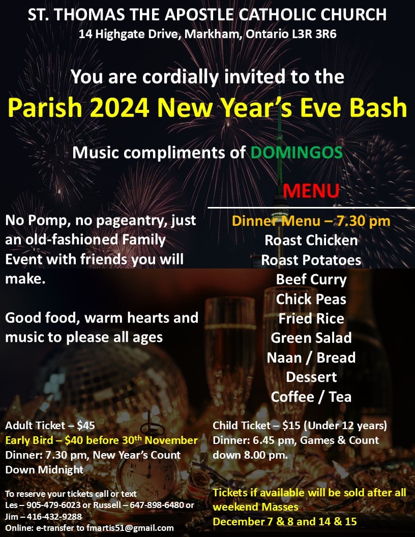 New Years Eve 2024 flyer