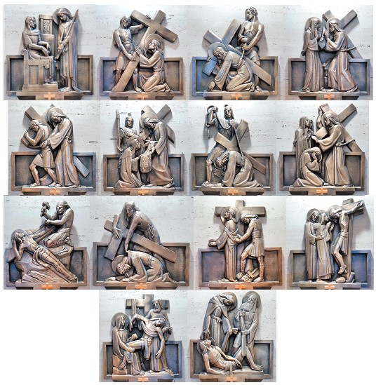 stations of the cross collage