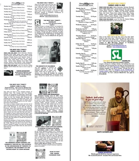printed bulletin vs online bulletin